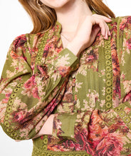 Load image into Gallery viewer, Joe Browns Vintage Roses Dress: Green