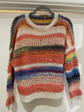 Load image into Gallery viewer, Italian stripe multi colour jumper - one size