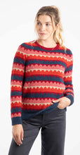 Load image into Gallery viewer, Weird Fish Tyla Cosy Scalloped Jumper Antique Cherry