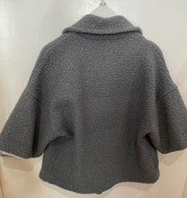 Load image into Gallery viewer, Grey Boucle Jacket 3/4 Sleeves One Size