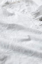 Load image into Gallery viewer, Lily &amp; Me Kit Ruffle Embroidered Blouse White