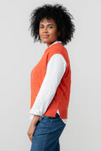 Load image into Gallery viewer, Lily &amp; Me Wallace Pointelle Knit Tank Red