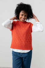 Load image into Gallery viewer, Lily &amp; Me Wallace Pointelle Knit Tank Red