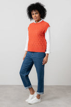 Load image into Gallery viewer, Lily &amp; Me Wallace Pointelle Knit Tank Red