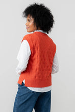 Load image into Gallery viewer, Lily &amp; Me Wallace Pointelle Knit Tank Red