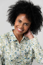 Load image into Gallery viewer, Lily &amp; Me Patsy Ditsy Print Organic Cotton Shirt Moss