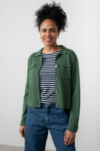 Load image into Gallery viewer, Lily &amp; Me Chestnut Knitted Jacket Pine Green