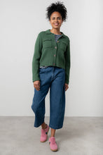Load image into Gallery viewer, Lily &amp; Me Chestnut Knitted Jacket Pine Green