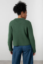 Load image into Gallery viewer, Lily &amp; Me Chestnut Knitted Jacket Pine Green