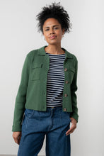 Load image into Gallery viewer, Lily &amp; Me Chestnut Knitted Jacket Pine Green