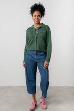 Load image into Gallery viewer, Lily &amp; Me Chestnut Knitted Jacket Pine Green