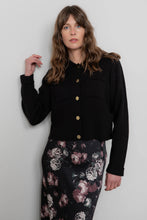 Load image into Gallery viewer, Lily &amp; Me Chestnut Knitted Jacket Black
