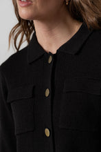 Load image into Gallery viewer, Lily &amp; Me Chestnut Knitted Jacket Black