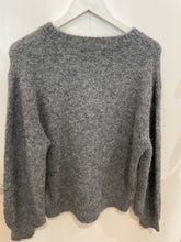 Load image into Gallery viewer, Grey Sequin Snowflake Jumper One Size