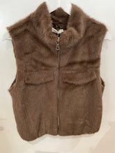 Load image into Gallery viewer, Faux Fur Chocolate Brown Gilet M/L