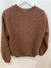 Load image into Gallery viewer, Chocolate Brown Textured Bomber Jacket One size