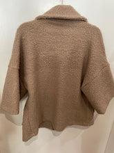 Load image into Gallery viewer, Beige Boucle Jacket 3/4 Sleeves One Size