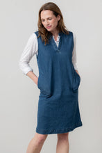 Load image into Gallery viewer, Lily &amp; Me Belle Knee Length Denim Pinafore Dress