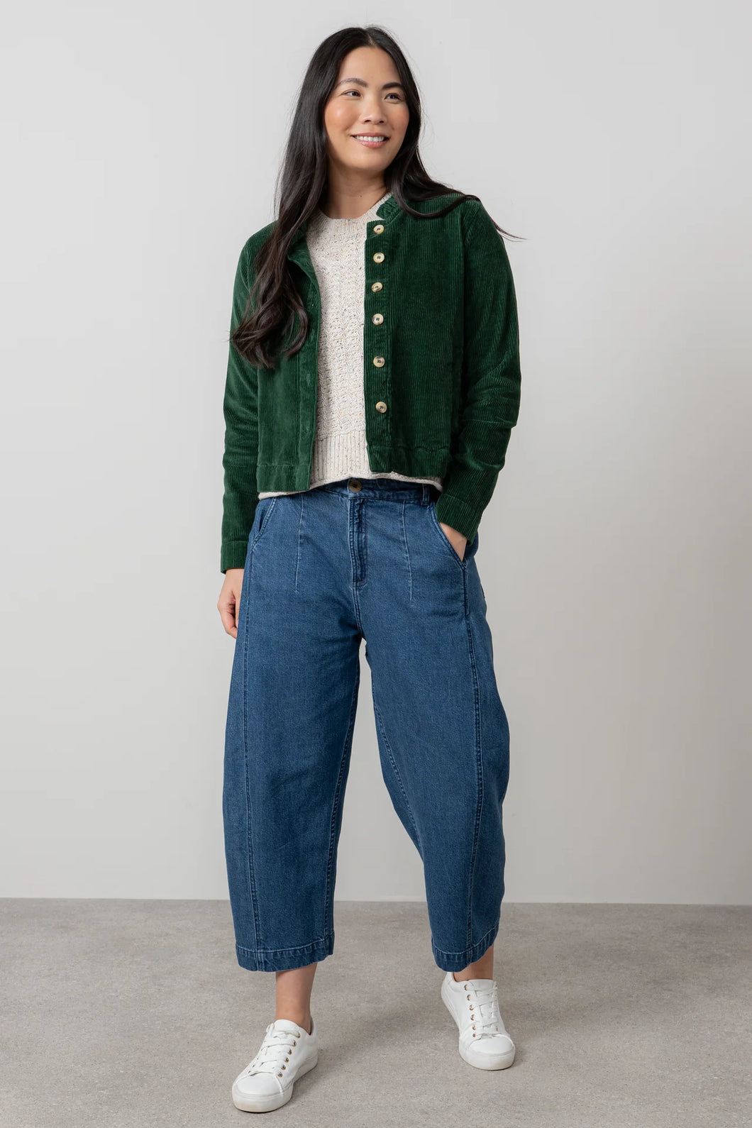 Lily & Me Charlie Barrel Leg Jeans