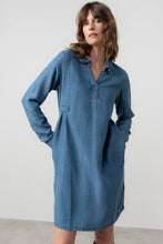 Load image into Gallery viewer, Lily &amp; Me Emma Tencel Denim Shirt Dress