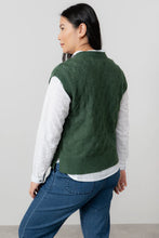 Load image into Gallery viewer, Lily &amp; Me Wallace Pointelle Knit Tank Pine Green