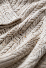 Load image into Gallery viewer, Lily &amp; Me Elspeth Cable Knit High Neck Jumper Ecru