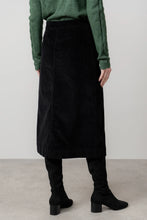 Load image into Gallery viewer, Lily &amp; Me Owlpen Jumbo Cord Skirt Black