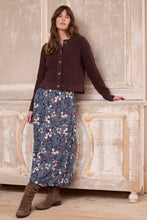 Load image into Gallery viewer, Lily &amp; Me Alice Printed Midi Skirt Navy