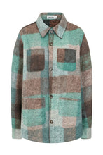 Load image into Gallery viewer, Alice Collins Elle Fleece Coverall Jacket Evergreen Check