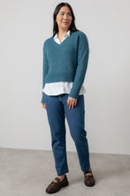 Load image into Gallery viewer, Lily &amp; Me Woodchester V Neck Jumper Petrol
