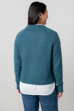 Load image into Gallery viewer, Lily &amp; Me Woodchester V Neck Jumper Petrol