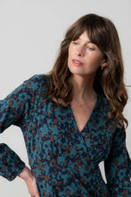 Load image into Gallery viewer, Lily &amp; Me Hazel Crossover Jersey Dress Navy