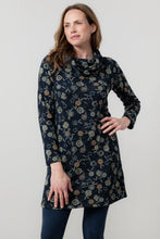 Load image into Gallery viewer, Lily &amp; Me Winkleigh Cowl Neck Tunic Navy