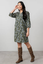 Load image into Gallery viewer, Lily &amp; Me Harvest Cotton Pincord Shift Dress Moss