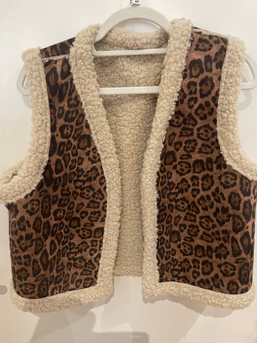 Animal print Gilet One Size