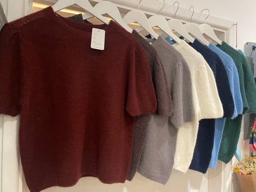 Pretty Alpaca Mix Short Sleeved Jumper