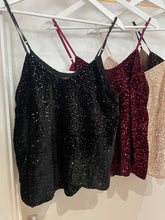 Load image into Gallery viewer, Sequin Velvet Cami Top