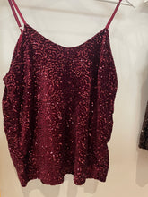 Load image into Gallery viewer, Sequin Velvet Cami Top
