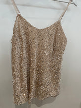 Load image into Gallery viewer, Sequin Velvet Cami Top