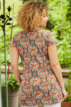 Load image into Gallery viewer, Mistral Kaleidofloral Double Neck Tunic