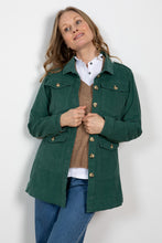 Load image into Gallery viewer, Lily &amp; Me Cord Utility Jacket Sage Green