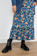 Load image into Gallery viewer, Lily &amp; Me Witcombe Skirt Folk Floral Soft Blue