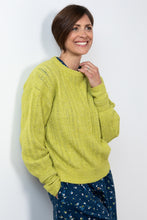Load image into Gallery viewer, Lily &amp; Me Cornwell Pointelle Jumper Lime