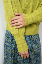 Load image into Gallery viewer, Lily &amp; Me Cornwell Pointelle Jumper Lime