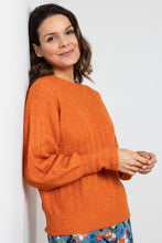 Load image into Gallery viewer, Lily &amp; Me Cornwell Pointelle Jumper Orange
