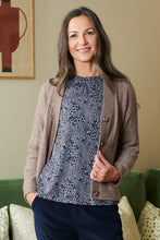 Load image into Gallery viewer, Lily &amp; Me Cornwell Pointelle Cardigan Taupe