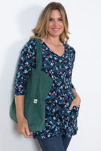 Load image into Gallery viewer, Lily &amp; Me Clover Tunic Daisy Navy