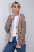 Load image into Gallery viewer, Lily &amp; Me Colourblock Cardigan Taupe