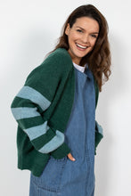 Load image into Gallery viewer, Lily &amp; Me Skylore Rib Cardi Stripe Green if