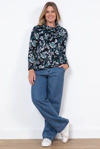 Lily & Me Relaxed Everyday Jumper Clover Navy